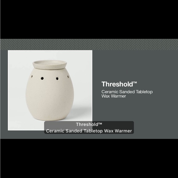 Ceramic Sanded Tabletop Wax Warmer and two 12-count scented melts NWOT - Picture 7 of 13